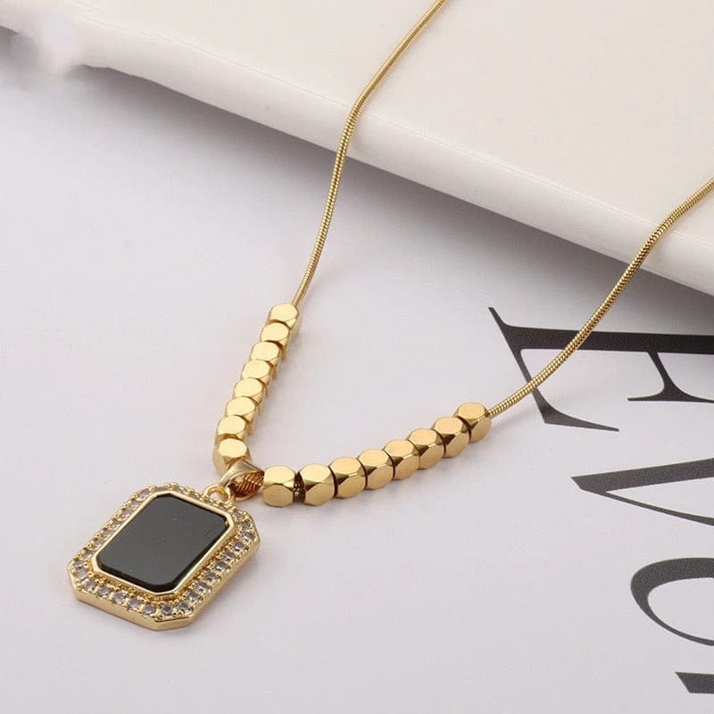 Regal Edge Rectangular Pendant Chain
