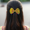 Handcrafted Mirrorwork Bow Hair Accessory