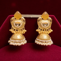 Pearl Temple Jhumkas