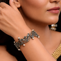 Rajwada Charm Silver Cuff
