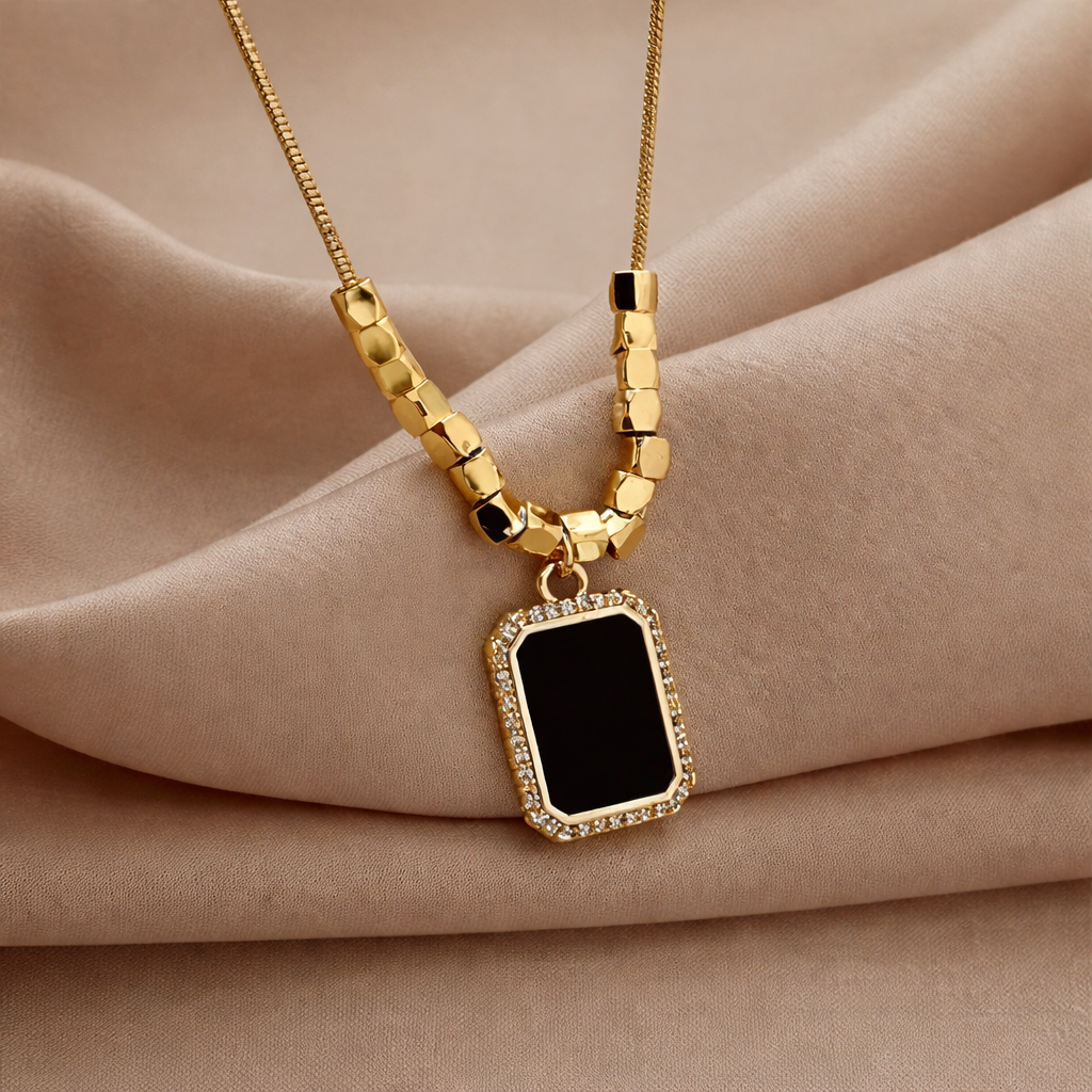 Regal Edge Rectangular Pendant Chain