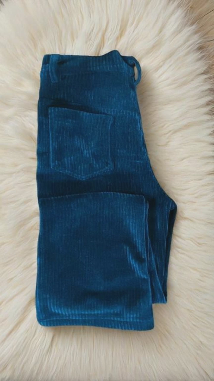 Women’s Velvet Bell-Bottom Pants