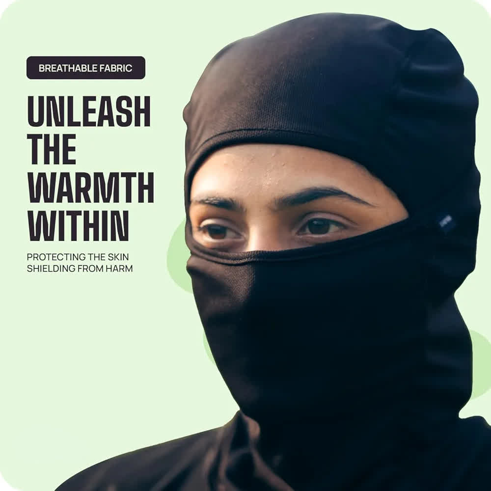 UV Protection Balaclava Face Mask for Men & Women | Anti-Viral, Anti-Bacterial, Sweat-Wicking Bike & Outdoor Mask