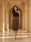 Suede Straight Skirt