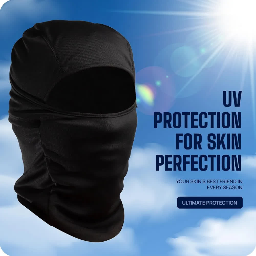 UV Protection Balaclava Face Mask for Men & Women | Anti-Viral, Anti-Bacterial, Sweat-Wicking Bike & Outdoor Mask